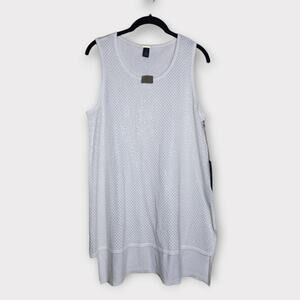 NEW Chico's Black Label Het Set Sparkle Sweater Tank Blouse Women's 8-10 Medium